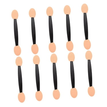 100pcs tipped oval makeup tool beauty sponges sponge eyeshadow stick eye shadow stick Eye shadow brush double head makeup brush emulsion 6cm eyes mini makeup tool pointy plastic