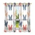 thumbnail image 6 of Yayeee Window Curtains Set of 2 for Living Room Light Filtering 63"x42", Orange Butterflies, 6 of 7