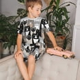 thumbnail image 4 of Fotbe Colors Cats Pijama Estampada de 2 Piezas para Niños – Ropa de Dormir de Manga Corta Cómoda para Niños y Niñas, Camiseta y Shorts de Algodón-X-Large, 4 of 6