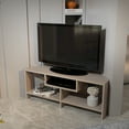 thumbnail image 3 of Decorotika Maldiv 47 in Wide Corner TV Stand Beige for TVs up to 55 in, 3 of 4