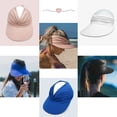 thumbnail image 4 of Sombreros deportivos con visera para mujer, gorra de béisbol vacía con protección UV, para playa, tenis, correr al aire libre., 4 of 8