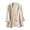 (New5)Beige, variant on Women's Cotton Blazer Jacket Casual Long Sleeve Notch Lapel Suit Comfort Breathable Versatile Office Coat Elegant Commuter Wear for Women