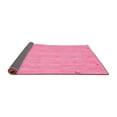 thumbnail image 2 of Ahgly Company Indoor Round Abstract Pink Contemporary Area Rugs, 8' Round, 2 of 4