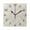 Black, variant on Light Colored Stripes Wall Clock Square Clock Decoration Creative Clock Dual Use Black Pointer 7.78in