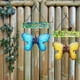 thumbnail image 4 of Letrero de bienvenida de mariposa de metal, decoración de pared para puerta delantera, colgante, corona al aire libre, arte, mariposas de hierro, jardín, pasillo interior, porche,, 4 of 4