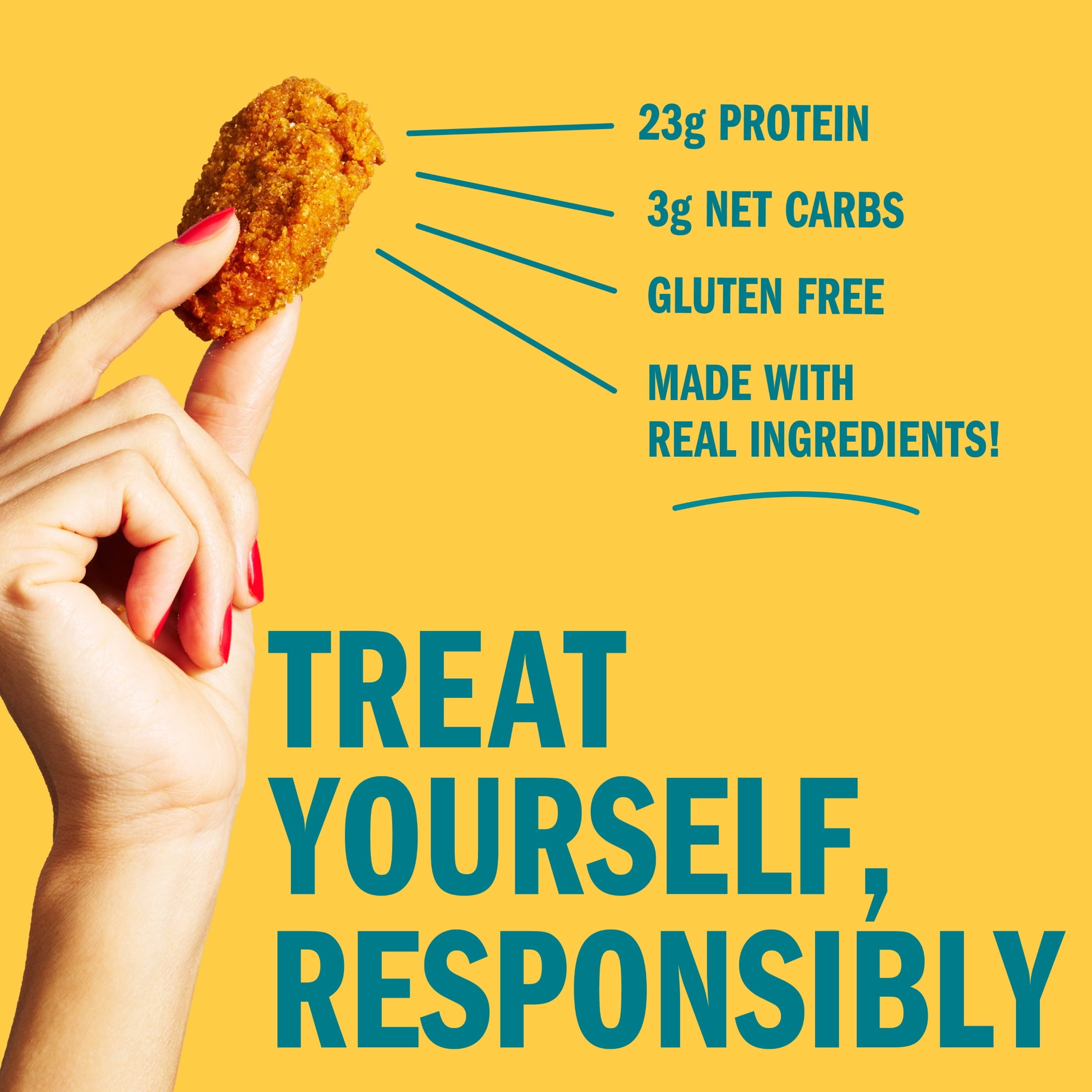 Realgood Foods Co. Lightly Breaded Chicken Breast Nuggets, 20 oz Bag (Frozen)