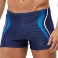 thumbnail image 3 of ZQUUVOU Men's Swim Jammers Quick Dry Breathable Athletic Swim Trunks Square Leg Lightweight High Stretch Beach Shorts Blue, 3 of 5