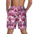 thumbnail image 4 of Goofa Orchids Flowers Printed Men's Swim Trunks Board Shorts Quick Dry Mens Swimming Trunks with Compression Liner,Breathable Fit Hawaii Beach Shorts-XX-Large, 4 of 9