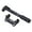 Black, variant on Visland Portable Mountain Bike Bicycle French American Tire Manual Air Pump Inflator