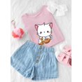 thumbnail image 3 of Cute Spookitty W Candies T-Shirt Toddler -Image by Shutterstock,  5 Toddler, 3 of 4
