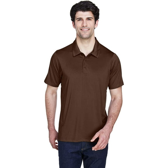 Team 365 TT20 Men's Charger Performance Polo Sport Dark Brown M