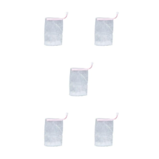 Bewildely Bolsas de jabón Limpiador facial Baño corporal Herramienta de limpieza de la piel facial de red de burbujas Bolsa de espuma Type2 NO2