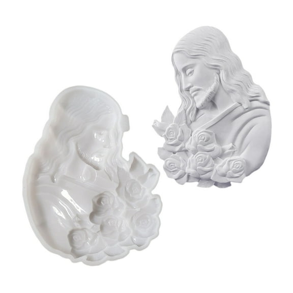 Sturdy Silicone Christ Mould Suitable for Baking Soap and Candle Creations
