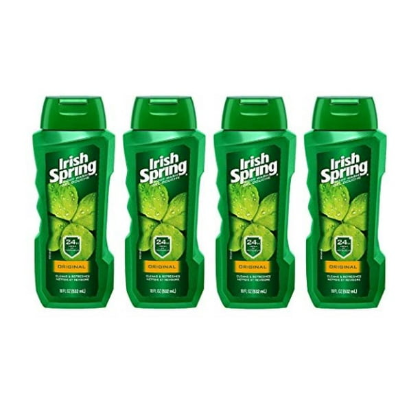Irish Spring Original Body Wash for Men 18 fluid ounce, 4 pack
