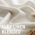 thumbnail image 2 of Natural Linen Curtains 84 inches Long for Living Room 2 Panels Back Tab Loop Pocket Linen Textured Light Filtering Neutral Country Rustic Farmhouse Boho Curtain for Bedroom, Ivory, 2 of 6