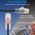 thumbnail image 4 of Cable de conexión Ethernet Lysymixs Cat6a Slim, 3 m, paquete de 24 unidades, negro, 4 of 6