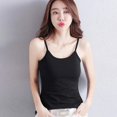 thumbnail image 5 of Women Casual Cami Tank Top Spring Summer Vest Inner Wear Solid Bottoming Camisole Vest, 5 of 10