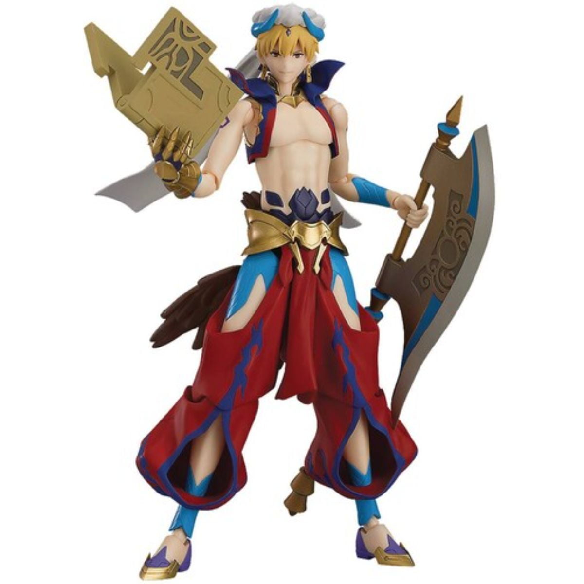 JJWAN Fate/Stay Night FGO Gilgamesh Golden Sparkle GK Anime Figures Statue Model Action Figures Doll Toy Desktop Ornaments Otaku Favorite Anime Fans Collectible Birthday Gifts Boxed