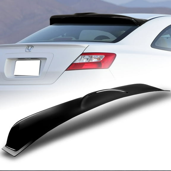 Stay Tuned Performance Smoke Rear Window Roof Visor Spoiler for 06-11 Honda Civic DX LX EX 2DR/Coupe