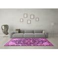 thumbnail image 3 of Ahgly Company Indoor Rectangle Medallion Purple Traditional Area Rugs, 7' x 10', 3 of 4
