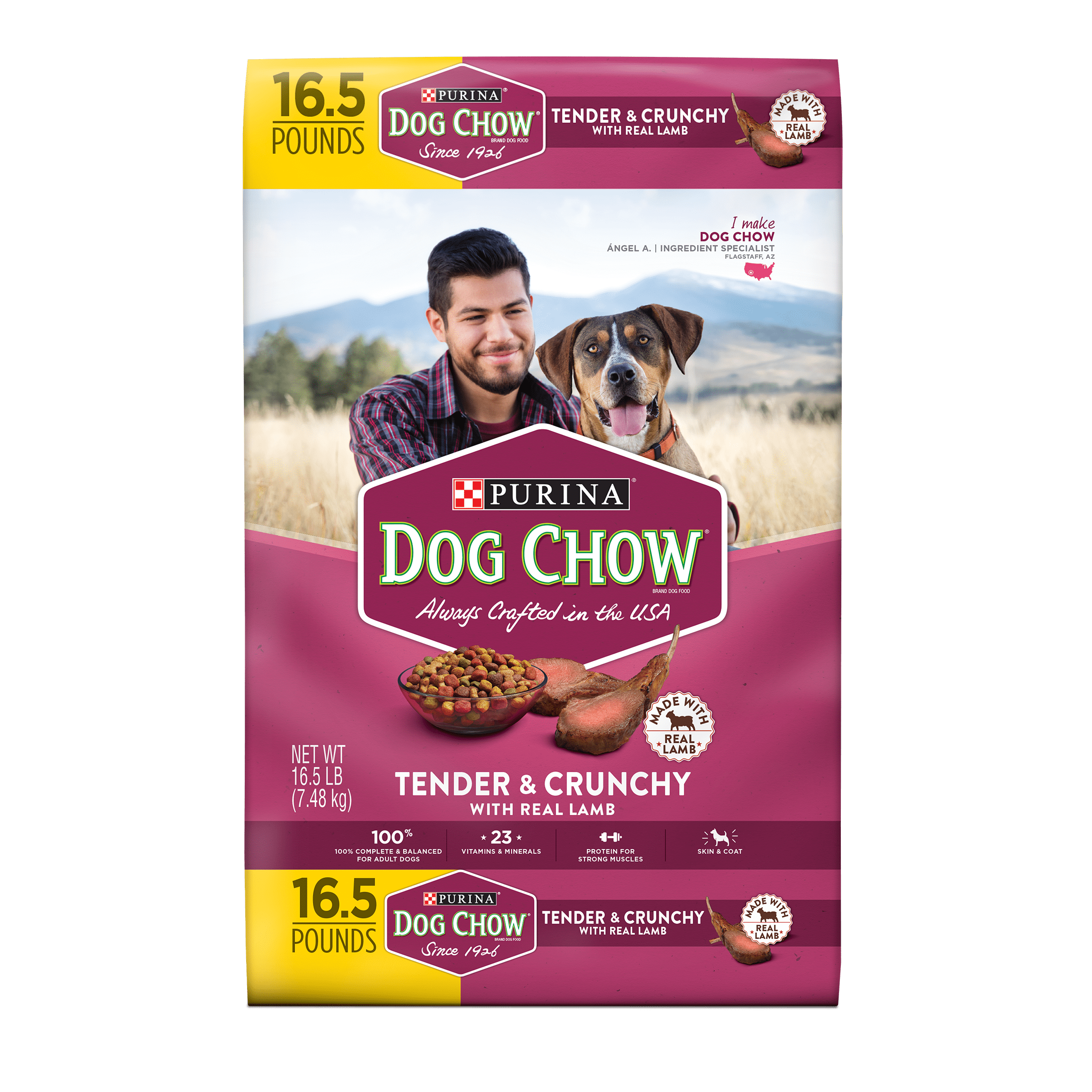 Purina Dog Chow Tender Crunchy With Real Lamb Dry Food Purina Dog Chow Tender Crunchy With Real Lamb Dry Food 16 5 Lb