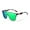 Blue Purple Flower Frame & Green Mirrored Lens, variant on FEISEDY Sunglasses for Women Men, Fashion Mirrored Single Lens, Driving Beach Sunnies UV400 Shades B2996