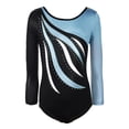 thumbnail image 2 of Maillot de Gimnasia Traje de Baile Danza Mangas Largas con de Imitación Colorido Metálico para Niñas 4-10 Años 10 (9-) Macarena Niñas gimnasia leotardos, 2 of 8