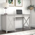 thumbnail image 4 of Bush Furniture Key West 54W Computer Desk with Keyboard Tray and Storage in Linen White Oak, 4 of 7