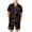 Black, variant on Mens Spooky Halloween Pajamas Set Short Sleeve Button Up Sleepwear Shirt and Shorts Jack O Lantern Print Lounge PJs