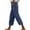 Navy, variant on JMKQLZ Womens Capris Pants High Waisted Wide Leg Trousers with Drawstring Casual Loose Cropped Pants with Pockets,Navy,L