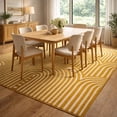 thumbnail image 5 of Tufted Rug 8x10 Handmade Wool Carpet Mustard Yellow Area Rug for Bedroom Living Room Soft Floor Carpet, 5 of 9