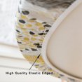 thumbnail image 5 of Round Vinyl Fitted Tablecloth with Flannel Backing Elastic Edge Plastic Table Cover Waterproof Table Cloth Stain-Resistant Wipeable for 45"-52" Round Table, 5 of 6