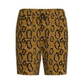 thumbnail image 4 of Wukai Snake Skin Men’s Short Pajama Pants With Pockets Soft Sleep Pj Shorts for Men-Medium, 4 of 6