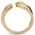 thumbnail image 4 of Womens Rose Gold Ring Anillo Para Mujer Stainless Steel Ring with AAA Grade CZ in Clear Faenza, 4 of 4