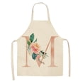 thumbnail image 1 of ENJOYW Letter A to Z Alphabet Pattern Kitchen Apron Sleeveless Cooking Cleaning Tools Apron, 1 of 7