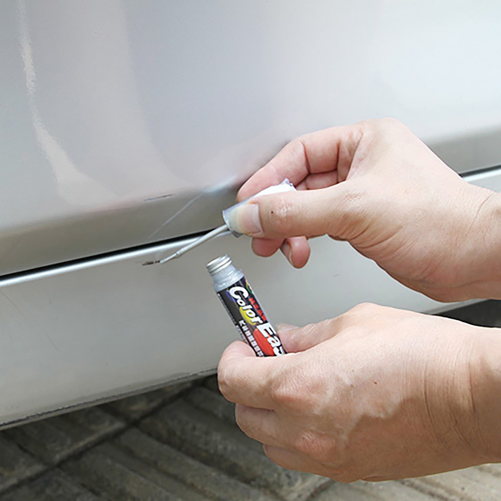 Car Touch-Up Paint, Car Paint Scratch Repair Pen, Universal Color Touch-Up Paint Pen, Various Car Touch-Up Paint (White)