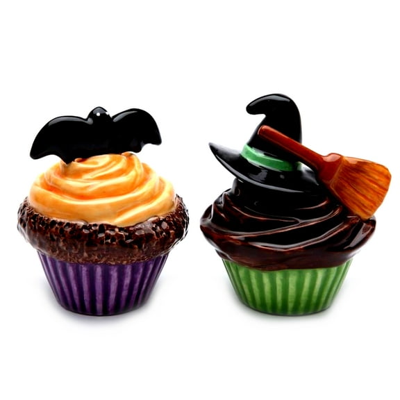 Bat & Witch Hat  Salt & Pepper Shaker