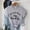 Gray, variant on YHAJDS Women's Short Sleeve Tops You Had Me At Day Drinking Letter Print Round Neck Loose Tee