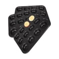 thumbnail image 1 of 3 Molde Charola 12 Cupcakes Acero Anti- Adherente Repostería Negro, 1 of 4