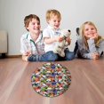 thumbnail image 2 of 1 Pce 20cm/7.8 Po Grand Jouet à Bulles Pop Fidget, Forme de Cœur Hexagone Rond, Jouet Sensoriel en Silicone Jumbo pour Enfants et Adultes (11, 01-Rond), 2 of 3