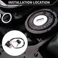 thumbnail image 3 of Interruptor de llave de encendido Unique Bargains Conjunto de bloqueo de interruptor de encendido No.35100MZ5A01 para Honda Magna 750 Deluxe VF750CD 1995-1996 1 Conjunto, 3 of 6