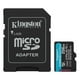 thumbnail image 1 of Tarjeta de memoria MicroSD Kingston Canvas Go Plus 256GB, Gen4, A2 U3 V30, hasta 200MB/s lectura, 1 of 2