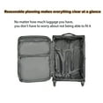 thumbnail image 3 of Softside Luggage Expandable 3 Piece Set Suitcase Upright Spinner Softshell Lightweight Luggage Travel Set 20inch 24inch 28inch, 3 of 9