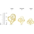 thumbnail image 3 of Floreo 10k Yellow Gold A-Z Cursive Letter and Heart Initial Ring, Medium Heart (0.9"), 3 of 5