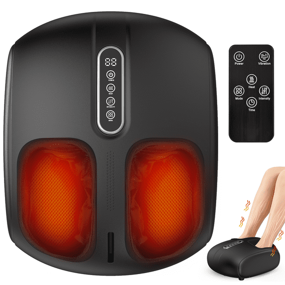 Foot massager with heat