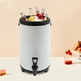 thumbnail image 5 of Stainless Steel Insulated Beverage Dispenser, Insulated Beverage Container with Spout, Cold and Hot Drink Dispenser for Parties, 5 of 10
