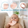 thumbnail image 4 of Oulastool Baby Teething Toy for 3-6 month 6-12 Months, Calculator Shape Food Grade Silicone  Baby Chew BPA Free  Toys - Pink, 4 of 7