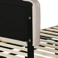 thumbnail image 3 of VECELO 2-Piece Twin Platform Bed Frame with Adjustable Headboard, No Box Spring Needed, Beige, 3 of 9