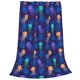thumbnail image 2 of Fotbe Jellyfish colorful Manta de Franela Acolchonada con Estampado, Súper Suave y Esponjosa, Extra Grande para Sofá, Cama, Uso Todo el Año-80"x60", 2 of 7