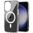 thumbnail image 2 of For Samsung Galaxy S24+ /S24 Plus Clear Magnetic Circle Case with Built-in Magnets Compatible with MagSafe Slim Soft TPU Bumper Cover ,Xpm Phone Case [ Transparent ], 2 of 9
